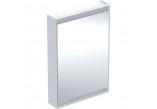 Szafka z lustrem z ComfortLight i dwojgiem drzwi, montaż natynkowy, wysokość 90 cm, Geberit ONE - Aluminium anodyzowane  