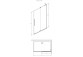 Kabina prysznicowa Radaway Furo-SL Walk-in 1200x2000mm, wersja prawa, profil czarny