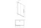 Kabina prysznicowa Radaway Furo-SL Brushed Gold Walk-in 1200x2000 mm, wersja prawa - szkło przejrzyste, profil złoty szczotkowany