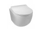 Miska WC Oltens Jog Stille 36x52 cm wisząca PureRim SmartClean z deską wolnoopadającą Slim biały połysk
