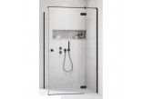 Drzwi kabiny prysznicowej Radaway Essenza Black 8 KDJ 100, prawe, 1000x2000 mm - szkło przejrzyste, profil czarny mat