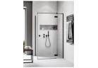 Drzwi prysznicowe Radaway Essenza Black KDJ 100 cm, prawe - szkło przeźroczyste z powłoką Easy Clean, profil czarny mat