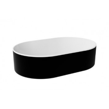 Umywalka Besco Assos nablatowa 40x50x15 cm, biała