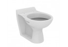 Miska WC stojąca Ideal Standard Contour 21 Schools 36x53 cm, ściśle mocowana, przylegająca do ściany, wysokość 35,5 cm - biała