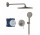 Zestaw prysznicowy  Grohe Essence podtynkowy z deszczownicą Rainshower mono 310 - brushed hard graphite