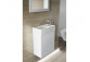 Szafka pod umywalkę mini Ravak SD Classic II 40x22x50 cm, wisząca, wersja lewa - biały połysk