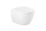 Miska WC wisząca Roca Ona, 48x36,  Rimless Compacto z deską wolnoopadającą (zestaw)