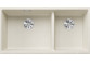 Zlewozmywak Blanco Subline 480/320-U Siligranit PuraDur 85,5x40cm 2 kom bez korka, tartufo