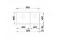 Zlewozmywak Blanco Subline 480/320-U Siligranit PuraDur 85,5x40cm 2 kom bez korka, tartufo