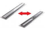 Odpływ liniowy Wiper New Premium Revers z kołnierzem, 80 cm, syfon drop 35 - szlif