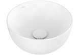 Umywalka Villeroy&Boch Artis stawiana na blacie, okrągła, średnica 32,5 cm, z powłoką CeramicPlus - Weiss Alpin