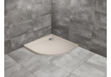 Brodzik półokrągły Radaway Doros A, akrylowy 80x80cm - stone kaszmirowy