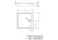 Brodzik akrylowy Radaway Doros C kwadratowy 80x80 cm- sanitbuy.pl