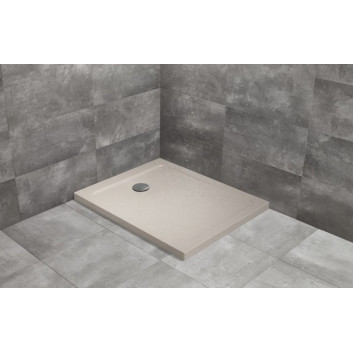 Brodzik prostokątny Radaway Doros D, 130x90cm, akrylowy, stone white