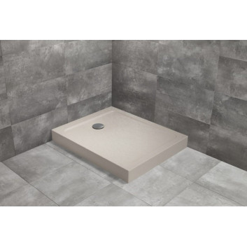 Brodzik prostokątny Radaway Doros D Compact, 130x90cm, akrylowy, stone biały