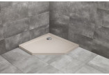 Brodzik pięciokątny Radaway Doros PT, 90x90cm, akrylowy - stone kaszmirowy