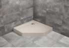 Brodzik pięciokątny Radaway Doros PT Compact, 80x80cm, akrylowy - stone kaszmirowy