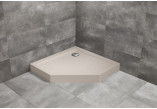 Brodzik pięciokątny Radaway Doros PT Compact, 80x80cm, akrylowy - stone kaszmirowy