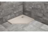 Brodzik pięciokątny lewy Radaway Doros PT E 100x80cm - stone kaszmirowy