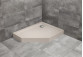 Brodzik pięciokątny lewy z obudową Radaway Doros PT E Compact 100x80cm - stone kaszmirowy