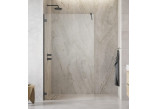 Drzwi prysznicowe walk-in Radaway Essenza Pro 8 Gold, 100x200cm, szkło przejrzyste, profil GunMetal