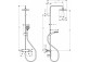 Zestaw prysznicowy Hansgrohe Vernis Blend Vario z drążkiem Crometta 65 cm - chrom