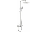 Zestaw prysznicowy Deante Tubo natynkowy z deszczownicą 28,8 cm - chrom 