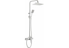 Zestaw prysznicowy Deante Tubo natynkowy z deszczownicą 28,8 cm - chrom 