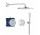 Zestaw prysznicowy Grohe Precision Thermostat z deszczownicą Vitalio Rain Mono 310 - chrom
