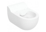 Miska WC wisząca dla dzieci Geberit Bambini 53x33 cm, lejowa, bez kołnierza - biała