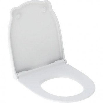 Miska WC wisząca dla dzieci Geberit Bambini 53x33 cm, lejowa, bez kołnierza - biała
