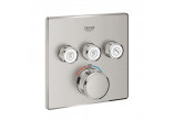 Bateria termostatyczna Grohtherm SmartControl do obsługi trzech wyjść wody - stal nierdzewna