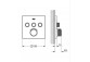 Bateria podtynkowa Grohe Grohtherm SmartControl termostatyczna 3-odbiorniki wody kolor stal nierdzewna