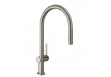 Jednouchwytowa bateria kuchenna 160, metalowa wyciągana wylewka, 2jet, sBox, Hansgrohe Zesis M33 - Czarny Matowy