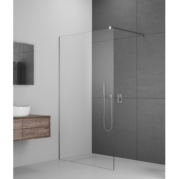 Ścianka Walk-In Radaway Modo New II 120, 118.5-119.5x200cm, chrom, szkło przejrzyste- sanitbuy.pl