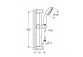 Zestaw prysznicowy Grohe Tempesta 100, słuchawka 2-funkcyjna z wężem 175cm i drążkiem 60cm, chrom