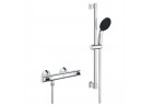 Bateria prysznicowa z termostatem Grohe Precision Flow, natynkowa, z zestawem prysznicowym - chrom