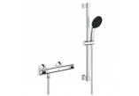 Bateria prysznicowa z termostatem Grohe Precision Flow, natynkowa, z zestawem prysznicowym - chrom