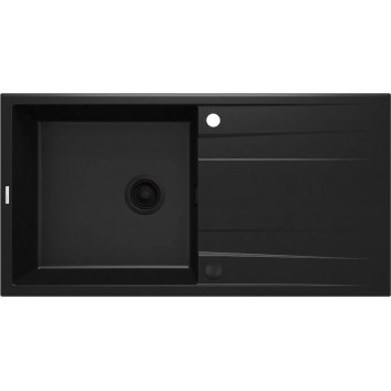 Zlewozmywak stalowy Deante Legato 76x43,5 cm, 1-komorowy z ociekaczem - satyna