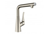 Bateria kuchenna Hansgrohe Talis M54, jednouchwytowa 210, wyciągana wylewka, 2jet - stal szlachetna finish