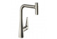 Bateria kuchenna Hansgrohe Metris Select M71, jednouchwytowa 240, wyciągana wylewka, 2jet, sBox - stal szlachetna finish