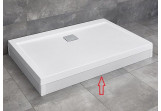 Obudowa do brodzika prostokątnego Radaway Argos D 120 cm aluminium - biała