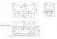 Wanna wolnostojąca Roca Eternity Wall 165x75,5 cm biała