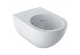 Miska wc Geberit Acanto wisząca 53x35 cm, lejowa, bez kołnierza, z powłoką KeraTect - biała