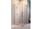 Kabina Radaway Furo SL KDD 80, profil chrom połysk, szkło przejrzyste, część prawa
