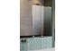 Parawan nawannowy Radaway Furo SL PND II 100, lewy, szkło przejrzyste, 100x150cm, przesuwny, profil chrom