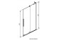 Parawan nawannowy Radaway Furo SL PND II 100, lewy, szkło przejrzyste, 100x150cm, przesuwny, profil chrom