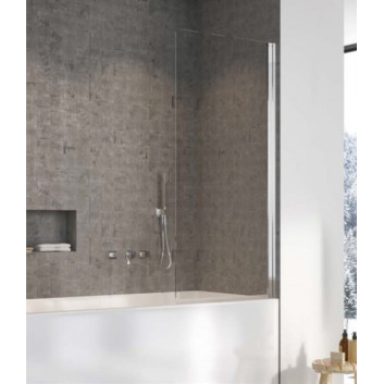 Parawan nawannowy Radaway Nes PNJ I 90x150 cm, lewy - szkło przejrzyste, profil GunMetal