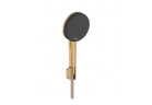 Punktowy zestaw prysznicowy Hansgrohe Raindance Alive Select S 125 3jet EcoSmart z tekstylnym wężem Designflex 160 cm - brąz szczotkowany