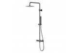 Kolumna prysznicowa Corsan Lugo z deszczownicą 25cm - GunMetal